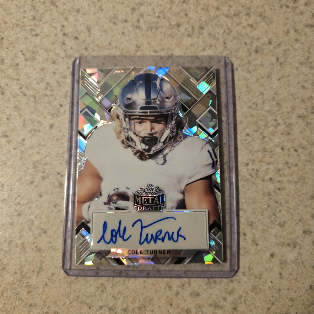 2022 Cole Turner, Silver Cracked Ice Auto, /25